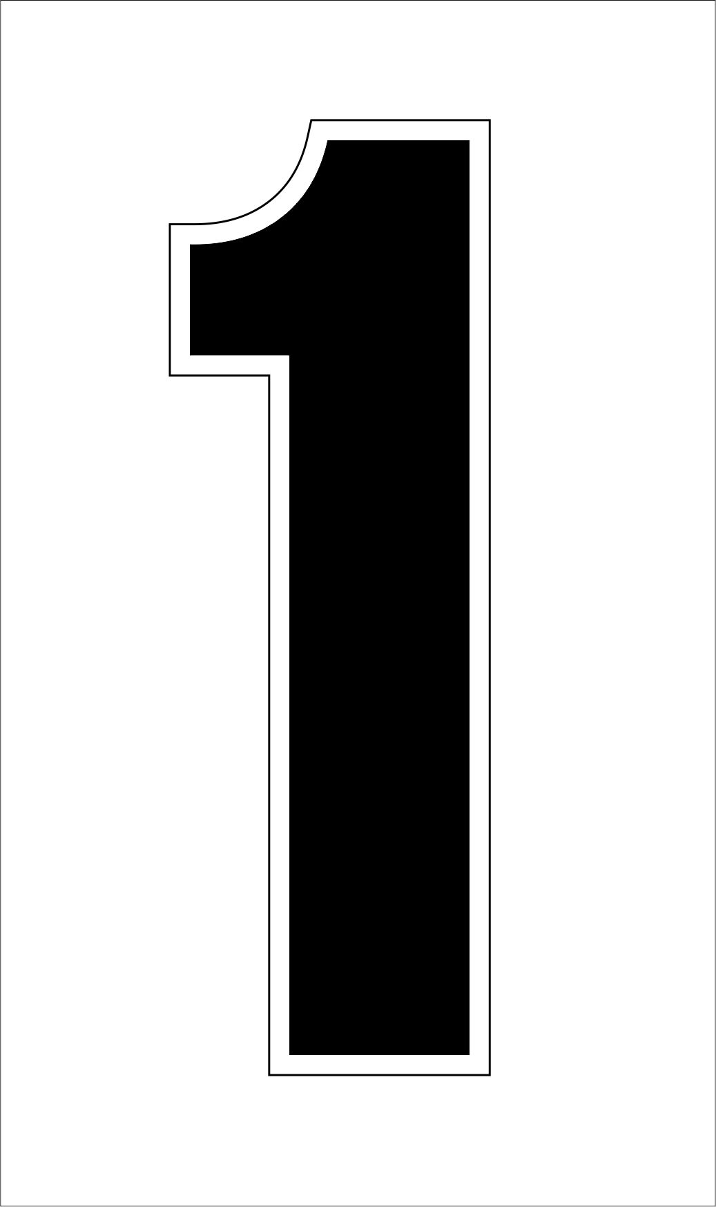 Startovní číslo "1"